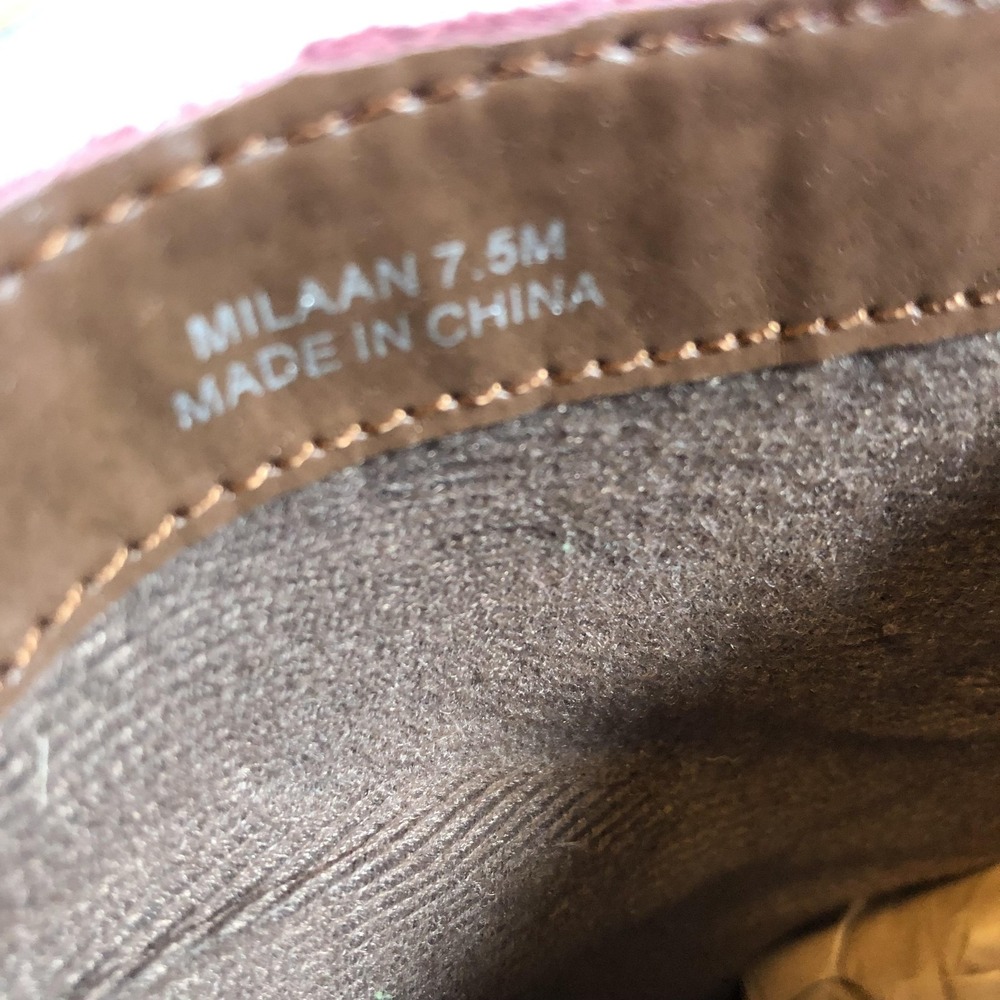 Steve Madden Milaan Ankle Booties Womens 7.5 M Burgundy Suede Block Heel‎ Boots - Picture 11 of 16